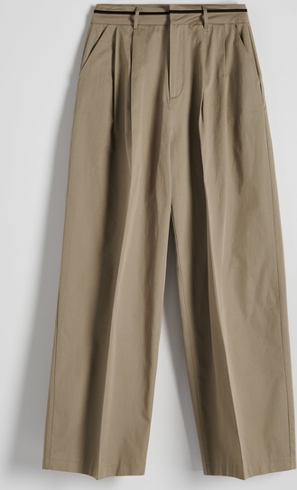 Spodnie Reserved w stylu retro z tkaniny