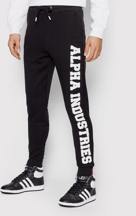 Spodnie sportowe Alpha Industries z dresówki w sportowym stylu