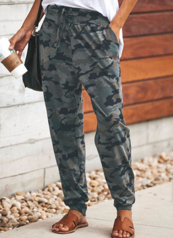 Spodnie sportowe Cikelly z dresówki w militarnym stylu