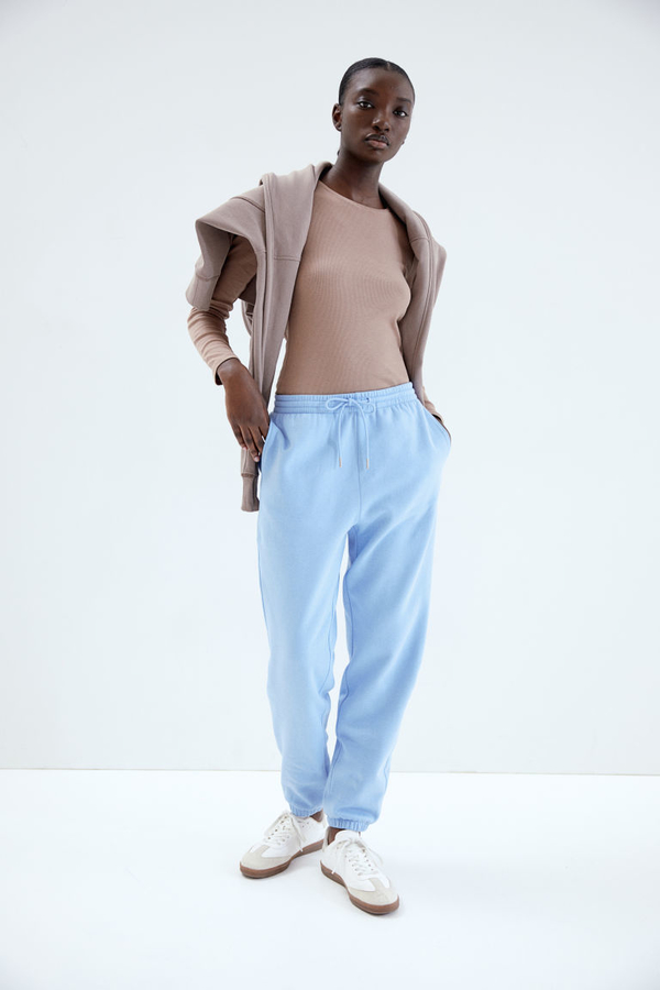 Spodnie sportowe H & M z bawełny w sportowym stylu
