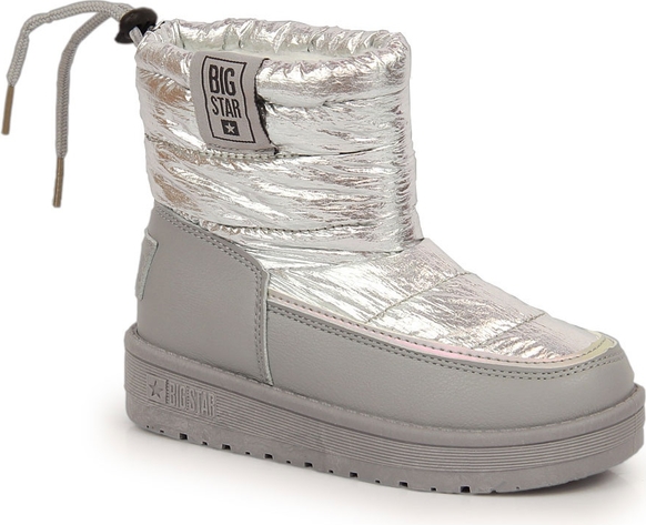 Srebrne buty dziecięce zimowe Big Star dla dziewczynek