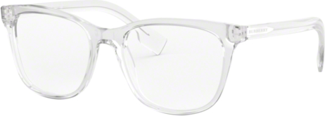 Srebrne okulary damskie Burberry