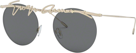 Srebrne okulary damskie Giorgio Armani
