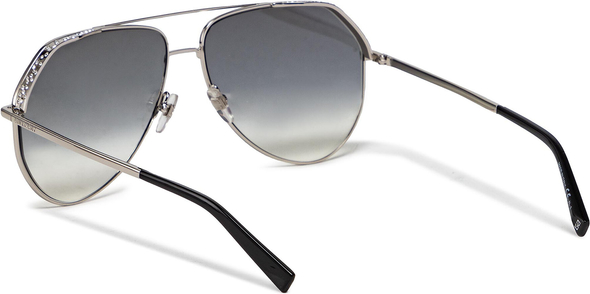 Srebrne okulary damskie Givenchy