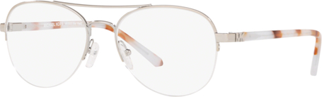 Srebrne okulary damskie Michael Kors