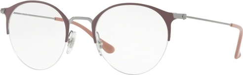 Srebrne okulary damskie Ray-Ban w stylu glamour
