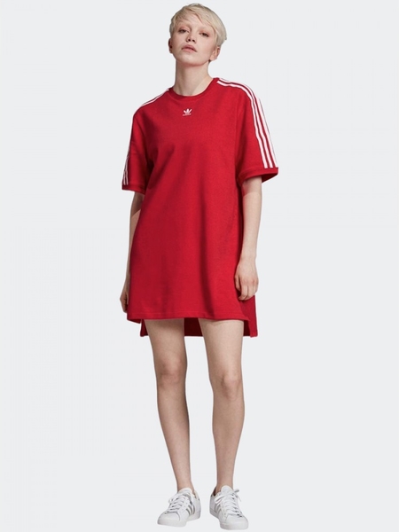 Sukienka Adidas sportowa mini z krótkim rękawem