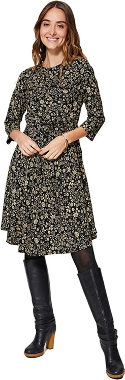 Sukienka Aller Simplement z okrągłym dekoltem w stylu casual mini