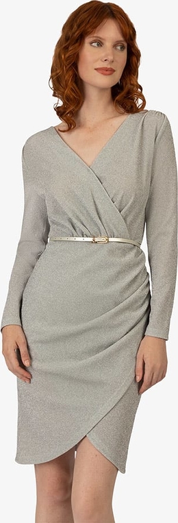 Sukienka Apart mini z długim rękawem z dekoltem w kształcie litery v