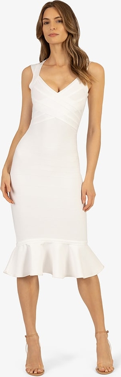 Sukienka Apart z dekoltem w kształcie litery v prosta na ramiączkach