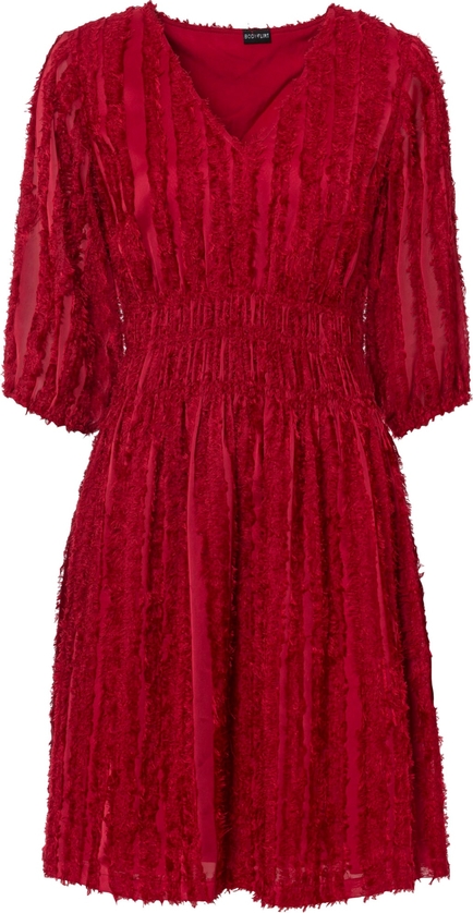 Sukienka bonprix w stylu casual mini z dekoltem w kształcie litery v