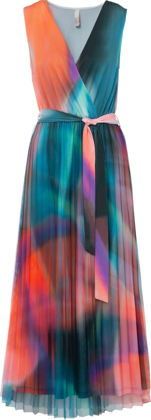 Sukienka bonprix z dekoltem w kształcie litery v bez rękawów maxi