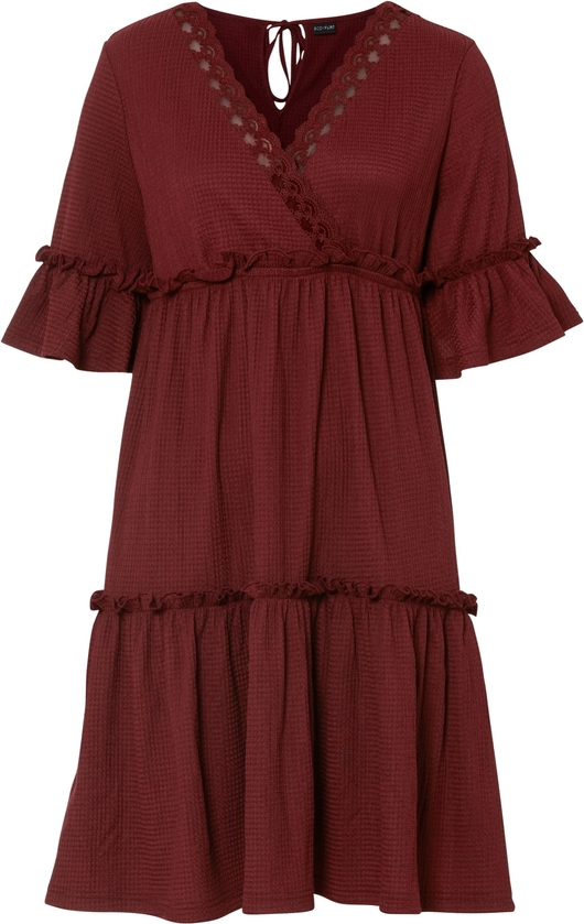 Sukienka bonprix z dekoltem w kształcie litery v w stylu casual