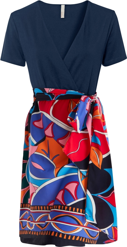 Sukienka bonprix z dekoltem w kształcie litery v w stylu casual mini
