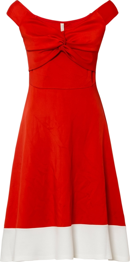 Sukienka bonprix z dekoltem w kształcie litery v z krótkim rękawem mini