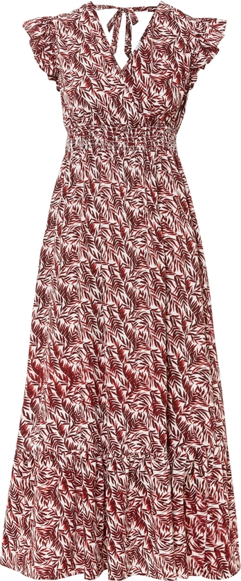 Sukienka bonprix z dekoltem w kształcie litery v z krótkim rękawem w stylu casual