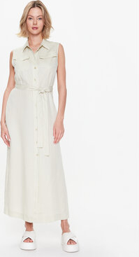 Sukienka Calvin Klein bez rękawów z dekoltem w kształcie litery v