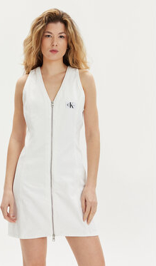 Sukienka Calvin Klein bez rękawów z dekoltem w kształcie litery v mini