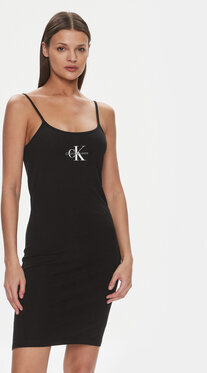 Sukienka Calvin Klein na ramiączkach dopasowana