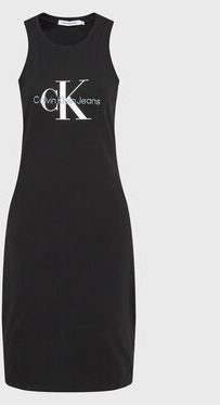 Sukienka Calvin Klein w stylu casual dla puszystych z okrągłym dekoltem
