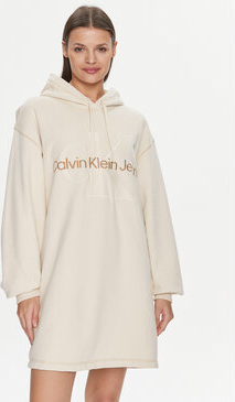 Sukienka Calvin Klein w stylu casual prosta z dekoltem w kształcie litery v