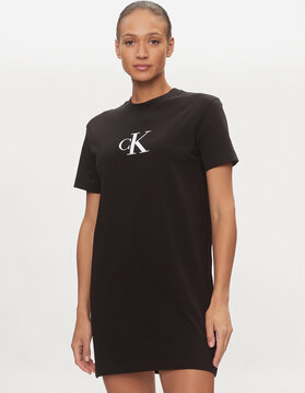 Sukienka Calvin Klein w stylu casual prosta z krótkim rękawem