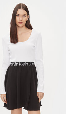 Sukienka Calvin Klein w stylu casual z długim rękawem
