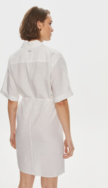 Sukienka Calvin Klein w stylu casual z okrągłym dekoltem koszulowa