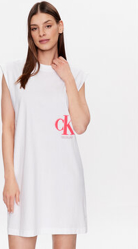 Sukienka Calvin Klein z krótkim rękawem mini prosta