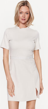 Sukienka Calvin Klein z okrągłym dekoltem z krótkim rękawem w stylu casual