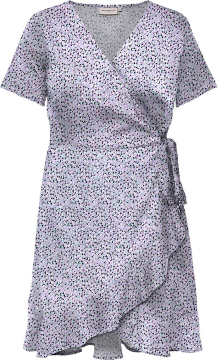 Sukienka Carmakoma z krótkim rękawem w stylu casual z dekoltem w kształcie litery v