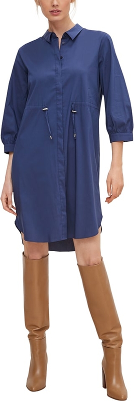 Sukienka comma, w stylu casual z długim rękawem koszulowa