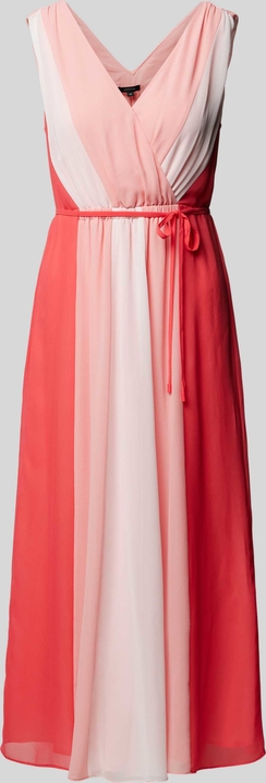 Sukienka comma, z bawełny bez rękawów z dekoltem w kształcie litery v
