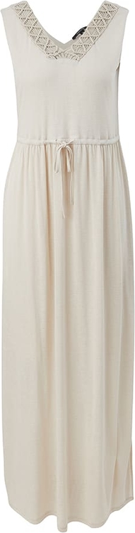Sukienka comma, z dekoltem w kształcie litery v maxi bez rękawów