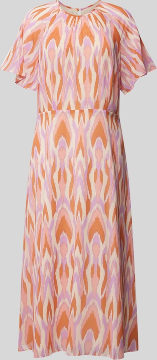 Sukienka comma, z krótkim rękawem z okrągłym dekoltem w stylu casual