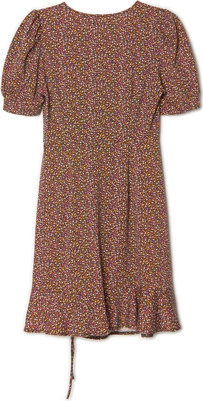 Sukienka Cropp z dekoltem w kształcie litery v z dzianiny z krótkim rękawem