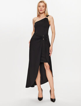 Sukienka DKNY asymetryczna midi bez rękawów