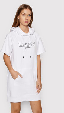Sukienka DKNY mini w stylu casual z okrągłym dekoltem