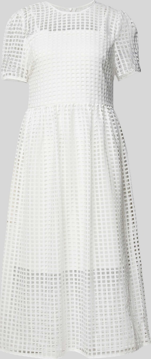 Sukienka DKNY z okrągłym dekoltem z krótkim rękawem