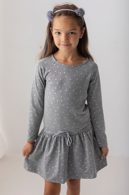 Sukienka dziewczęca Myprincess / Lily Grey w groszki z bawełny