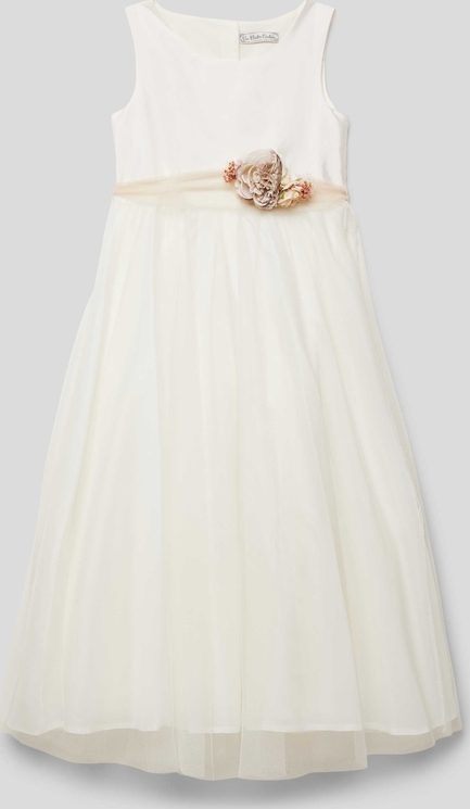 Sukienka dziewczęca Une Hautre Couture z bawełny w kwiatki
