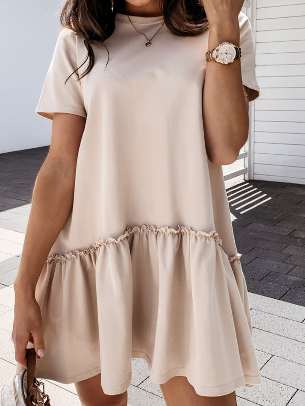 Sukienka Elegrina w stylu casual mini z bawełny