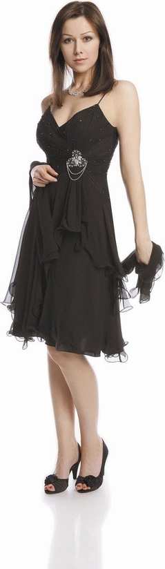 Sukienka Fokus midi rozkloszowana w stylu glamour