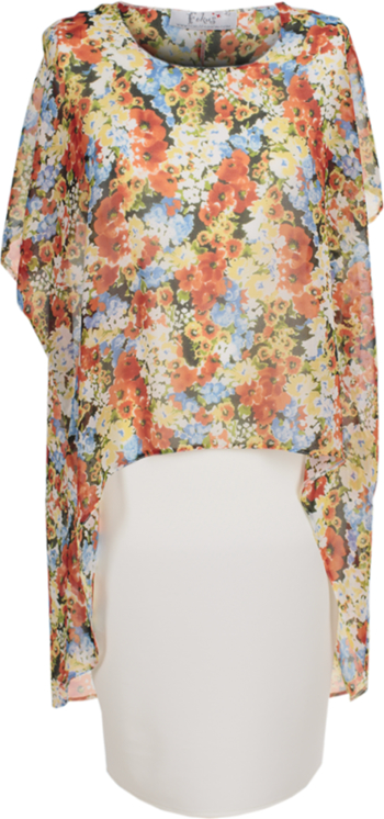 Sukienka Fokus midi z tkaniny z okrągłym dekoltem