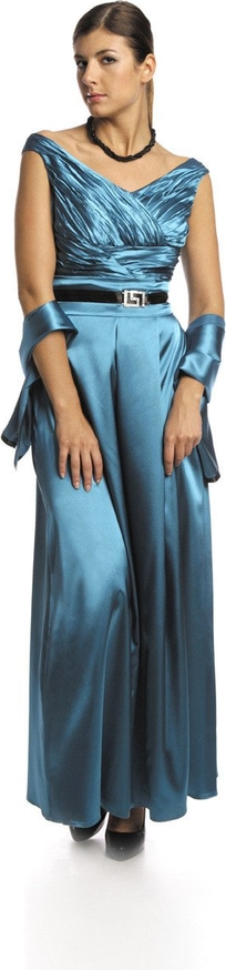 Sukienka Fokus oversize maxi z dekoltem w kształcie litery v