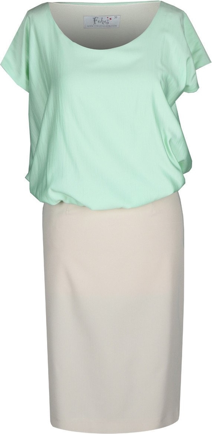 Sukienka Fokus w stylu casual z krótkim rękawem z szyfonu