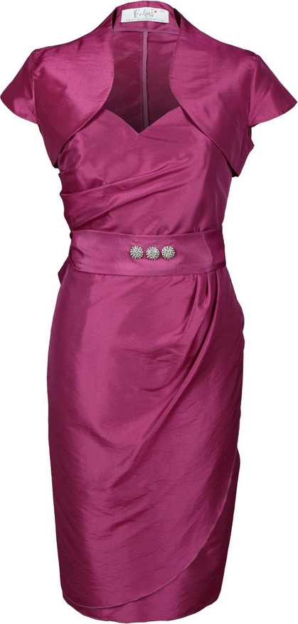 Sukienka Fokus w stylu klasycznym z krótkim rękawem asymetryczna
