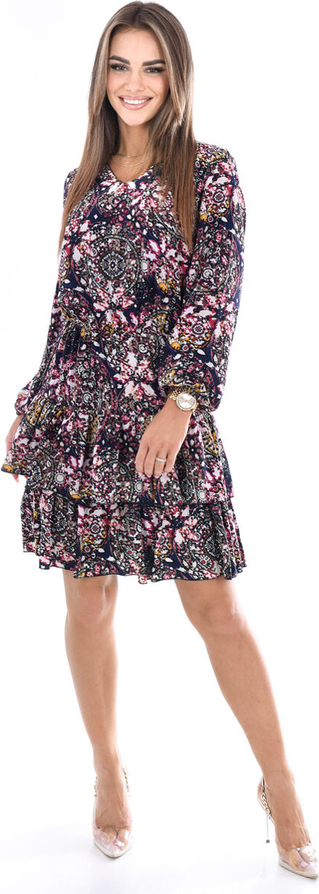 Sukienka Fokus z dekoltem w kształcie litery v w stylu casual mini