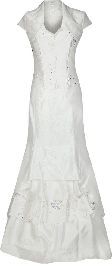 Sukienka Fokus z dekoltem w kształcie litery v z krótkim rękawem rozkloszowana