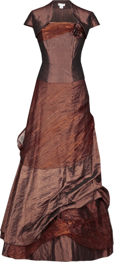 Sukienka Fokus z krótkim rękawem maxi gorsetowa